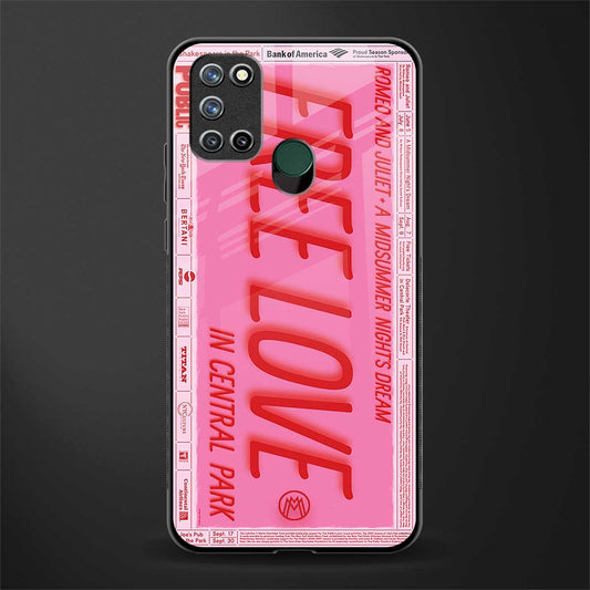 free love glass case for realme 7i image