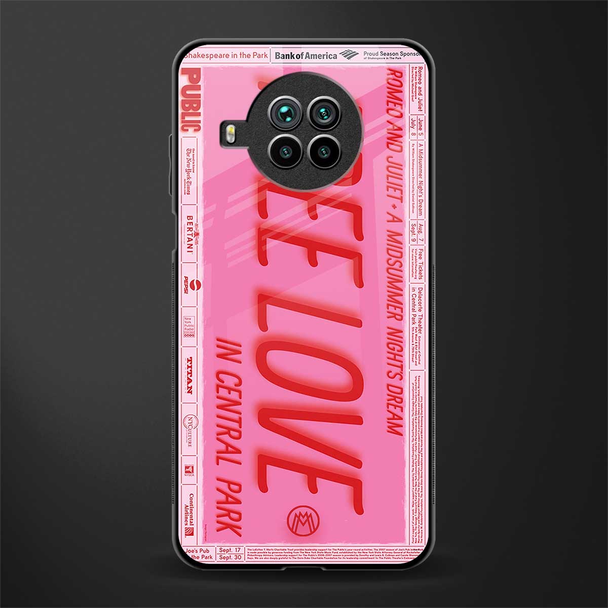 free love glass case for mi 10i image