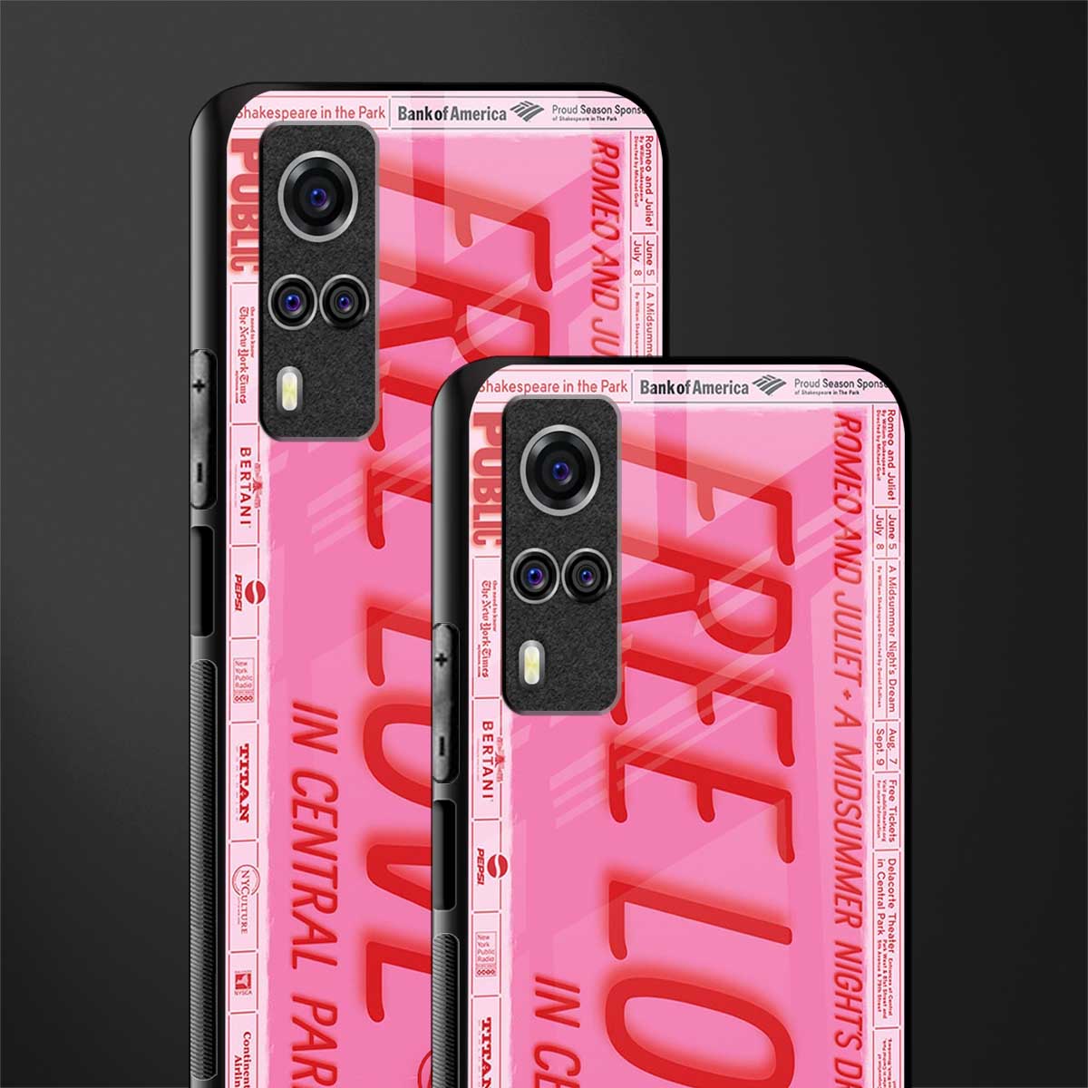 free love glass case for vivo y53s image-2