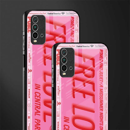 free love glass case for redmi 9 power image-2