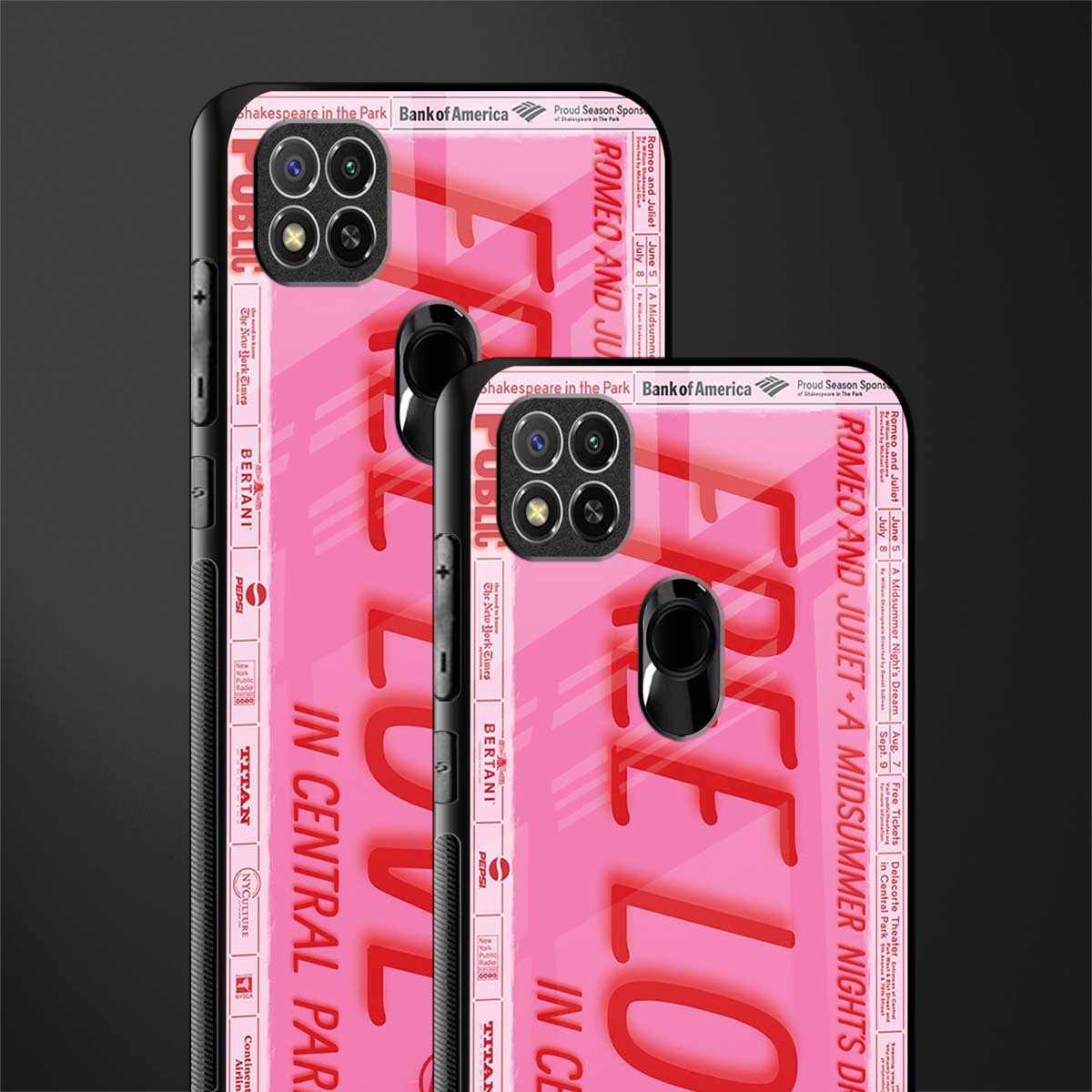 free love glass case for redmi 9 image-2