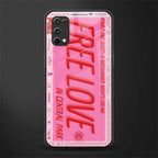 free love glass case for realme x7 pro image