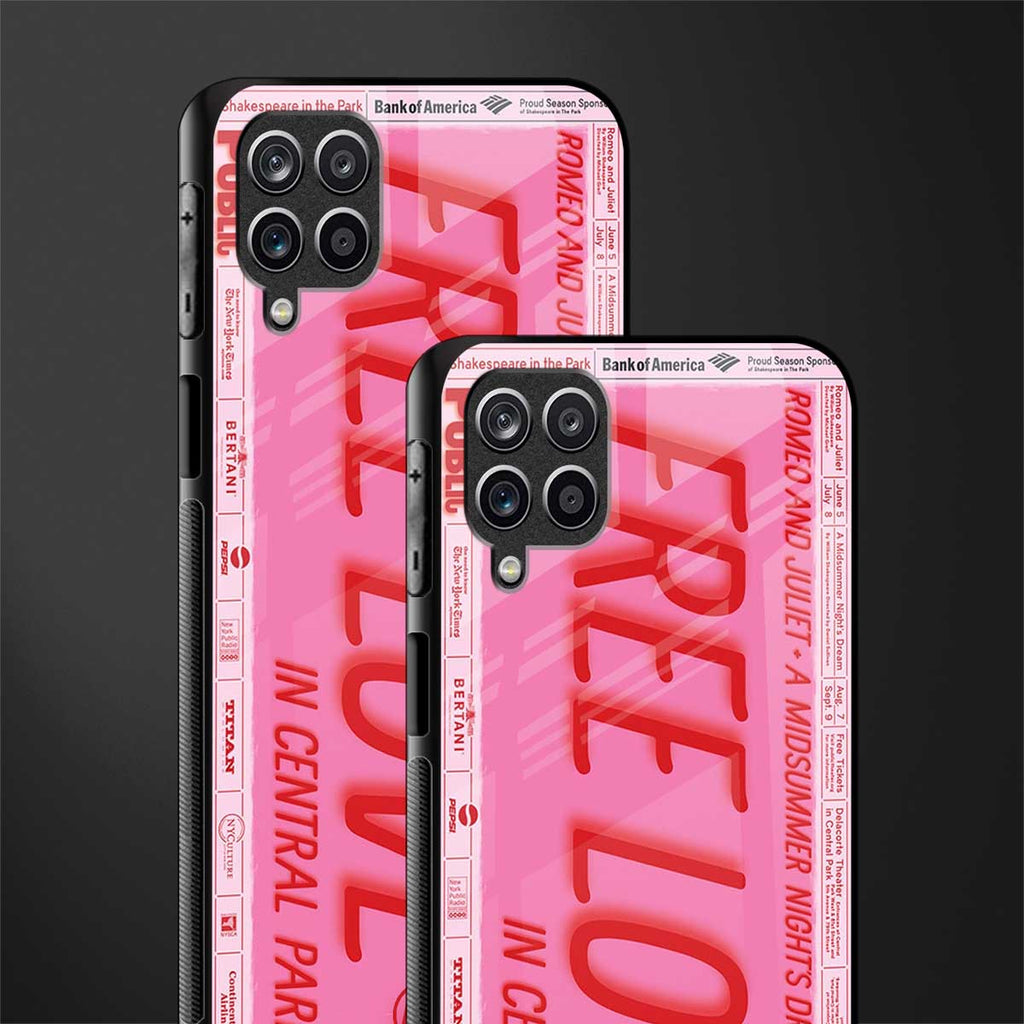 free love glass case for samsung galaxy a12 image-2