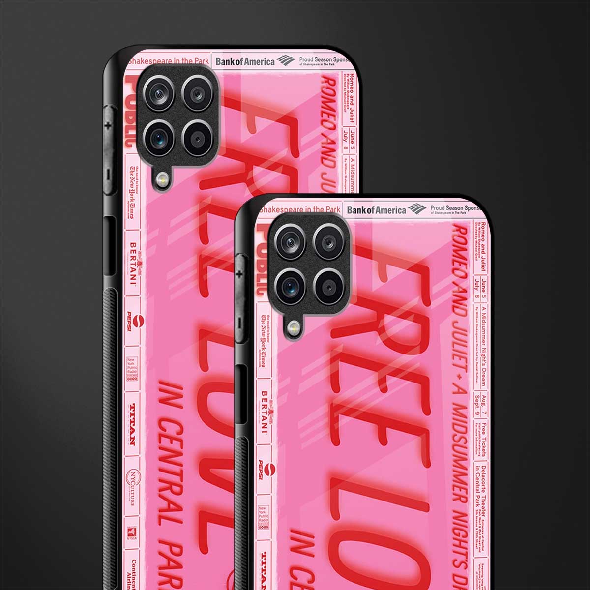 free love glass case for samsung galaxy a12 image-2