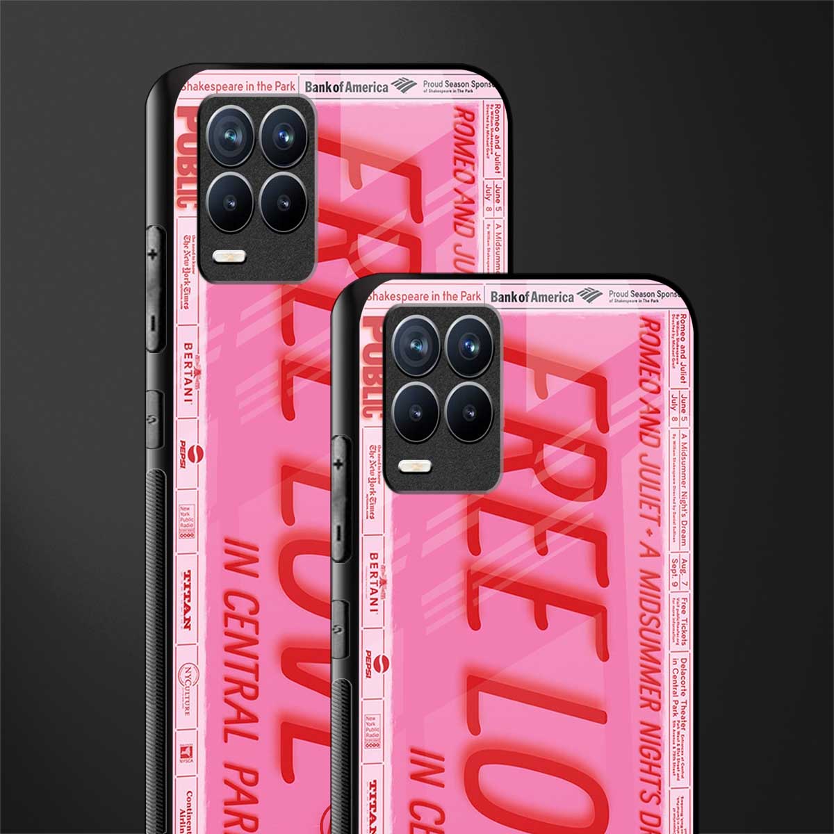 free love glass case for realme 8 4g image-2