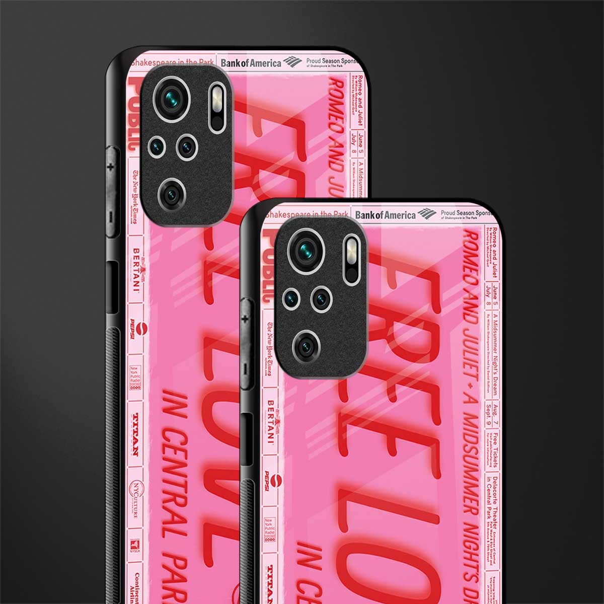 free love glass case for redmi note 10 image-2