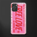 free love glass case for redmi note 10s image