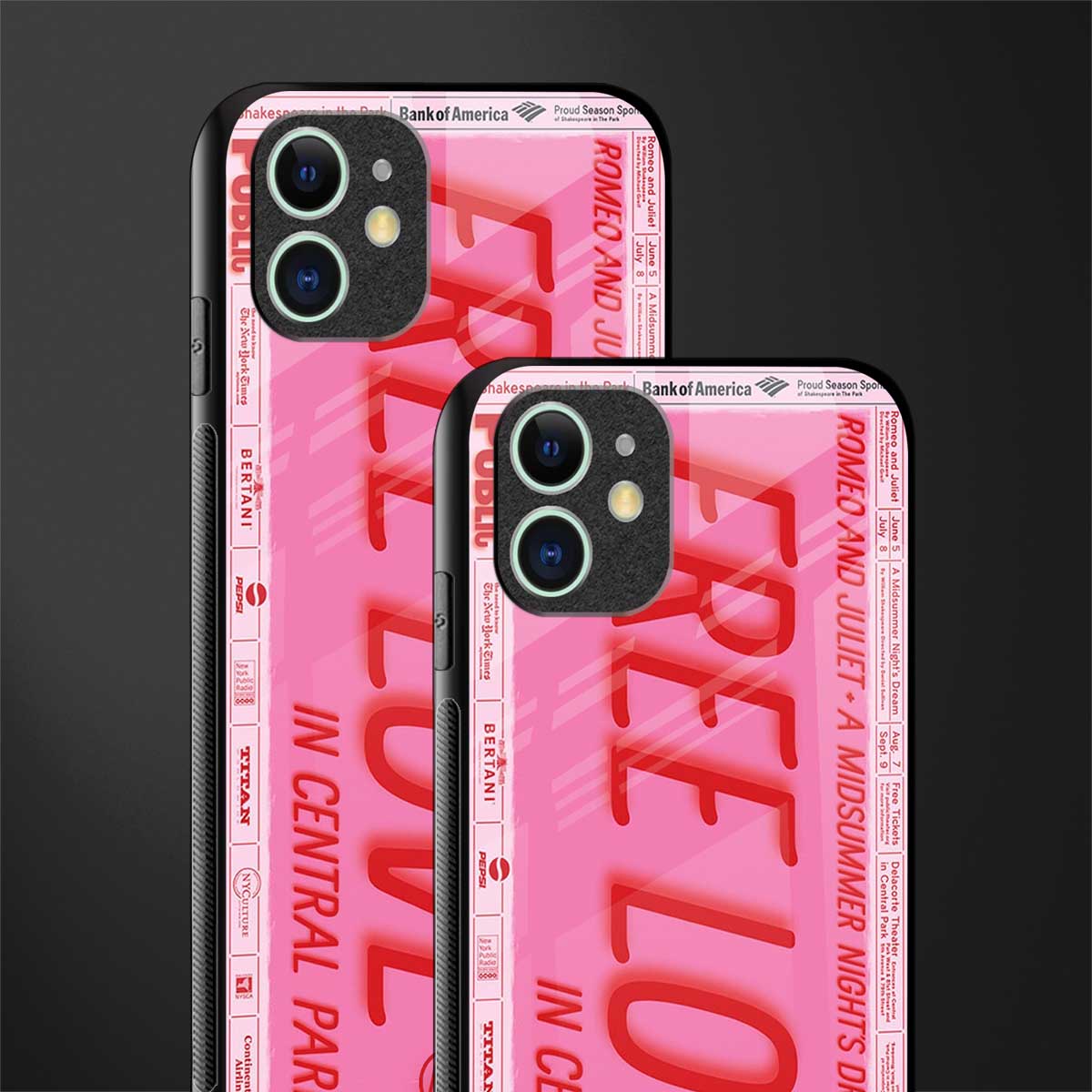 free love glass case for iphone 12 mini image-2