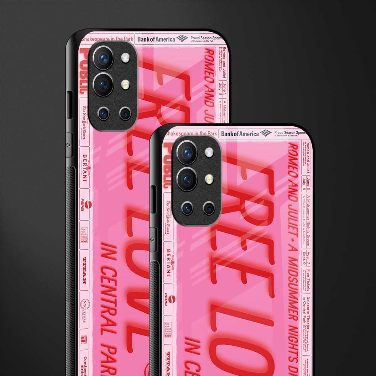 free love glass case for oneplus 9r image-2