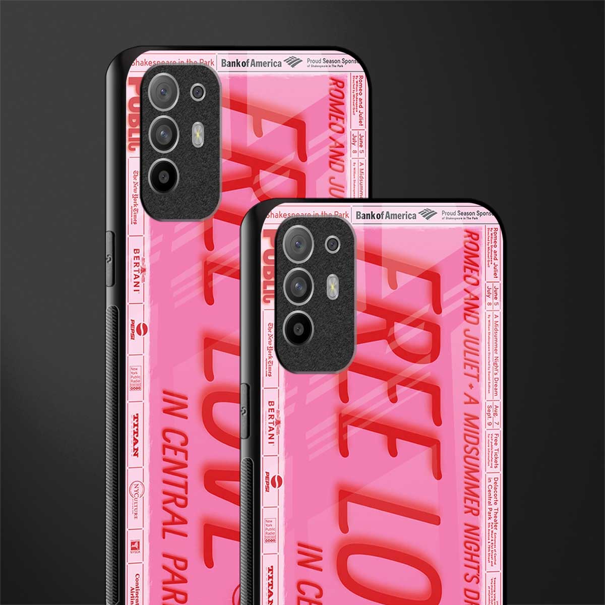 free love glass case for oppo f19 pro plus image-2
