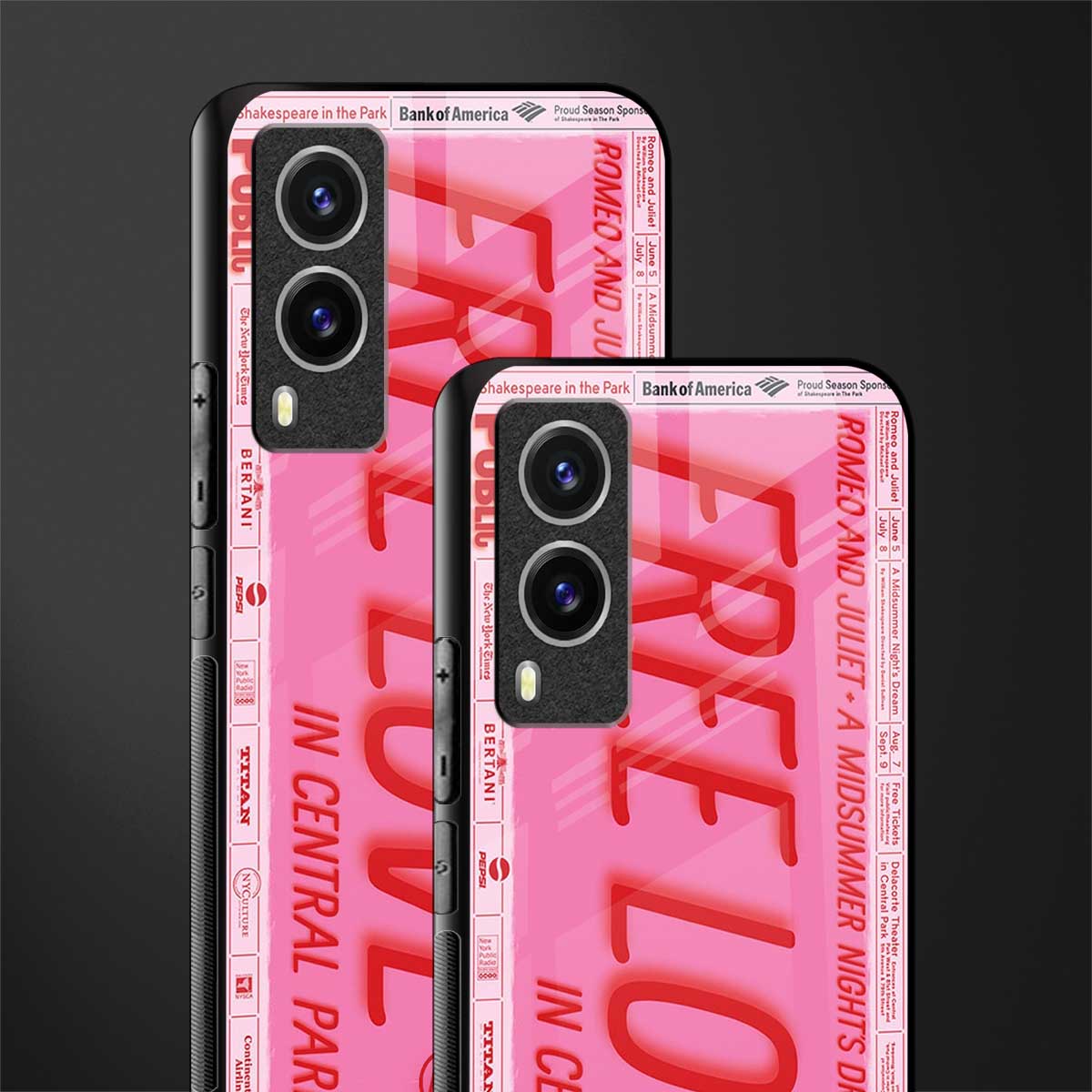 free love glass case for vivo v21e 5g image-2