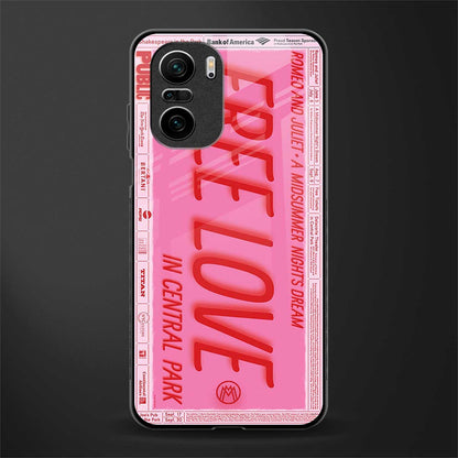 free love glass case for mi 11x 5g image