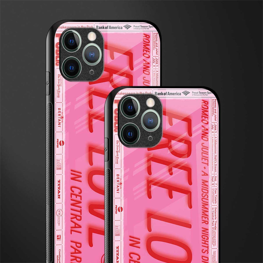 free love glass case for iphone 11 pro max image-2