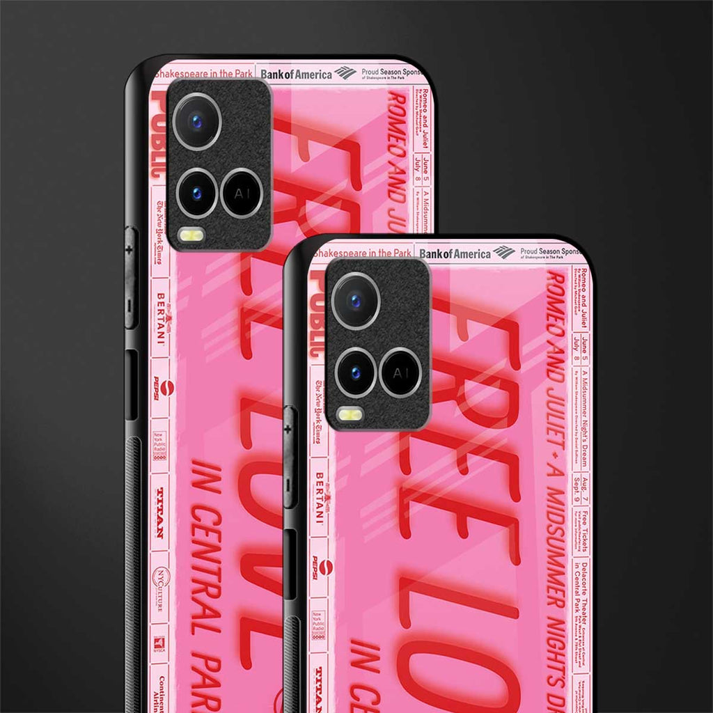 free love glass case for vivo y21s image-2