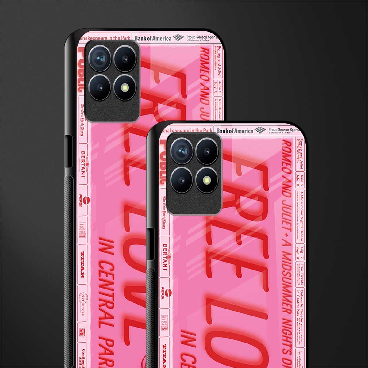 free love glass case for realme 8i image-2