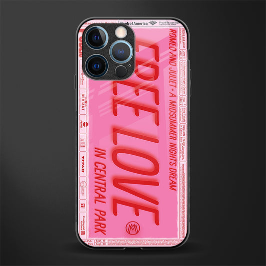 free love glass case for iphone 12 pro image
