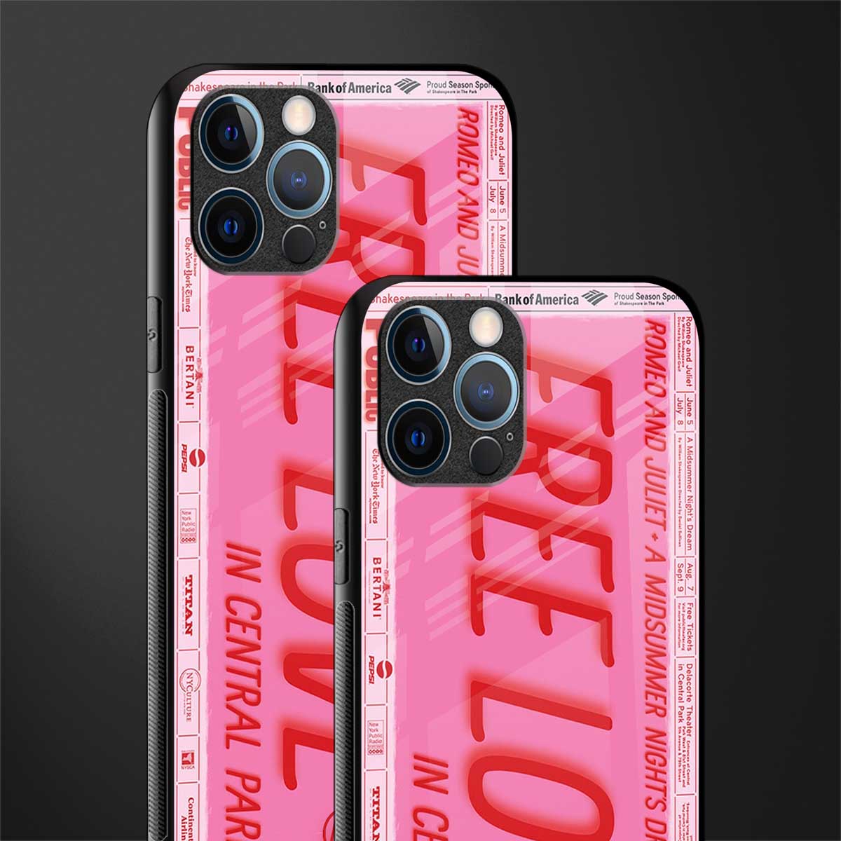 free love glass case for iphone 12 pro max image-2