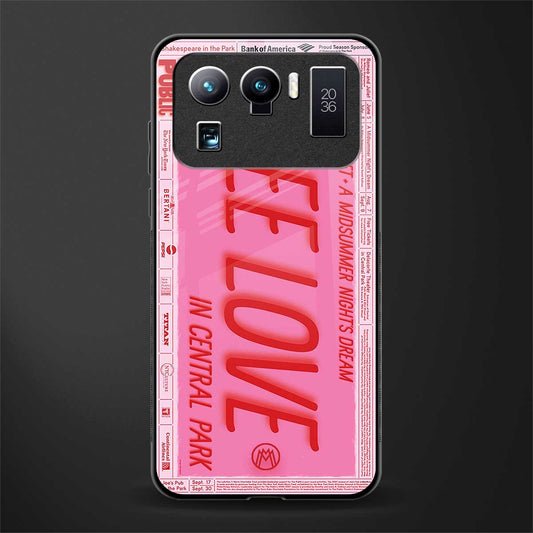 free love glass case for mi 11 ultra 5g image