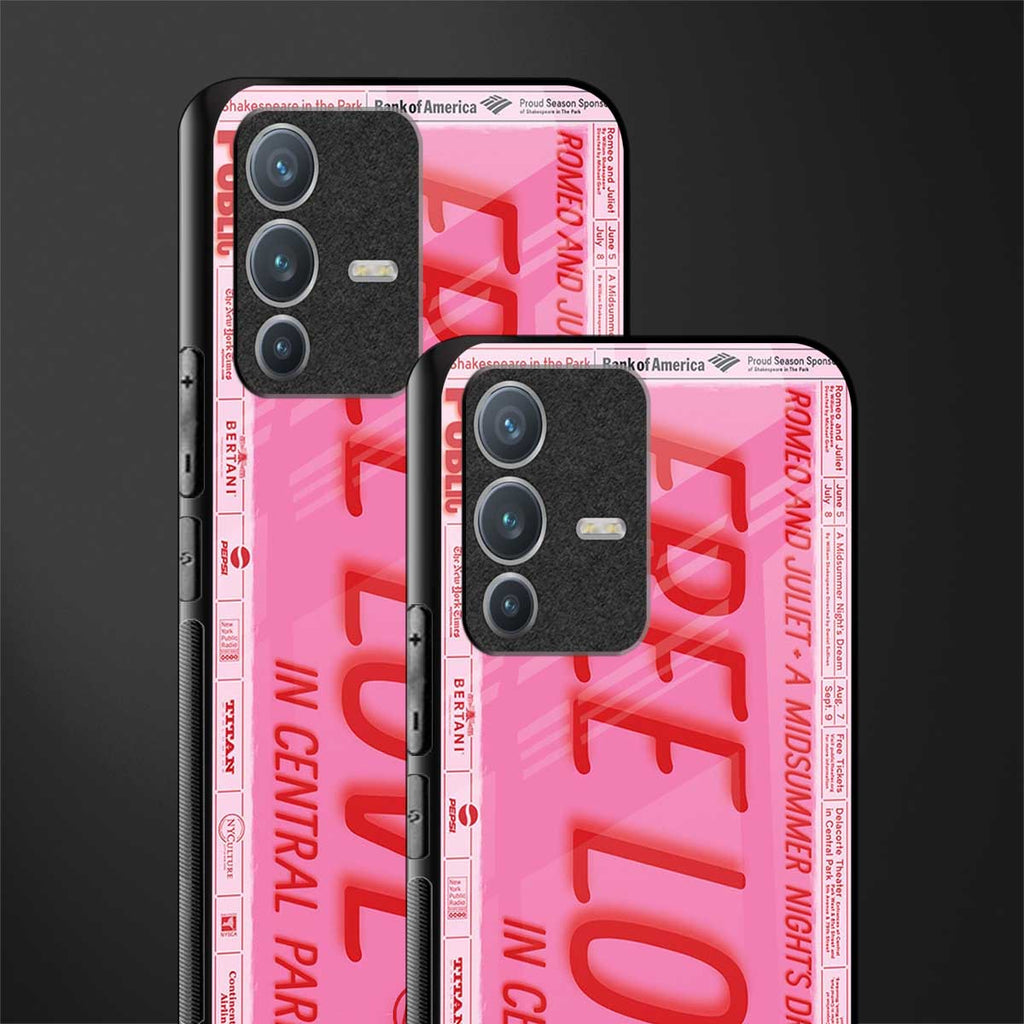 free love glass case for vivo v23 pro 5g image-2