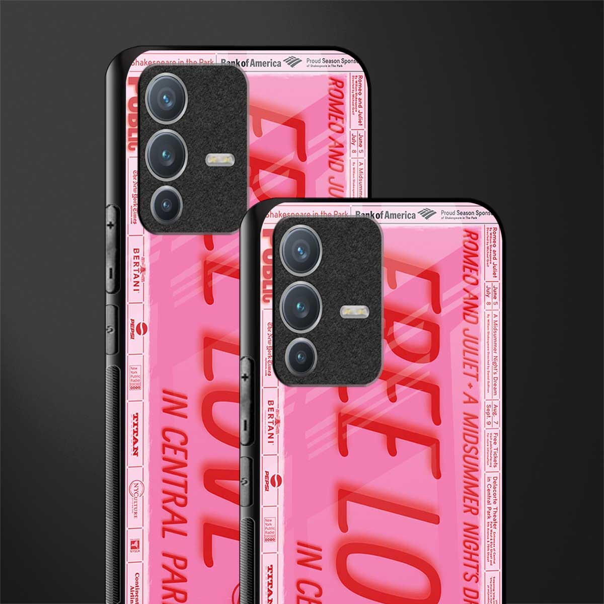 free love glass case for vivo v23 pro 5g image-2