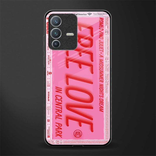 free love glass case for vivo v23 pro 5g image