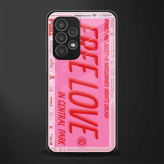 free love back phone cover | glass case for samsung galaxy a23