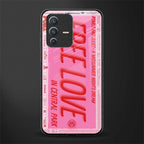 free love glass case for vivo v23 5g image