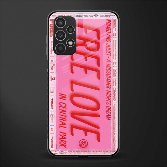 free love back phone cover | glass case for samsung galaxy a13 4g