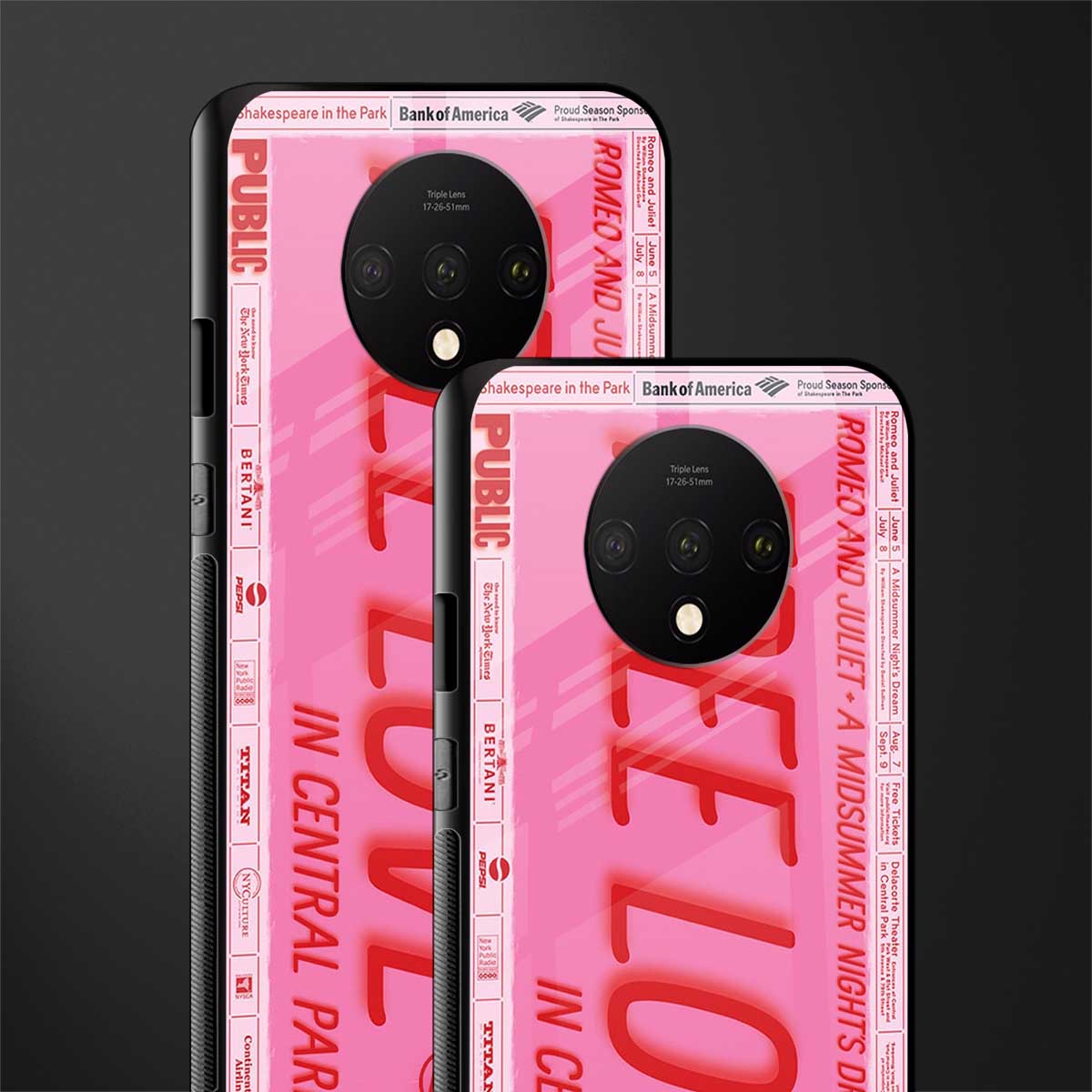 free love glass case for oneplus 7t image-2