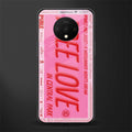 free love glass case for oneplus 7t image