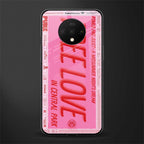 free love glass case for oneplus 7t image