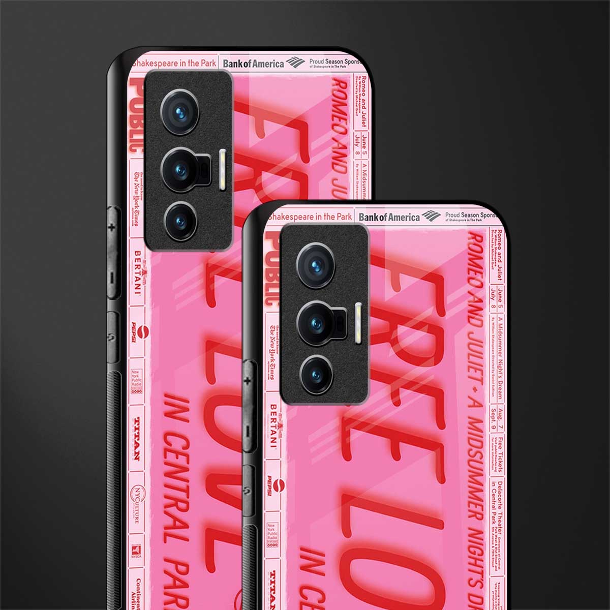 free love glass case for vivo x70 image-2
