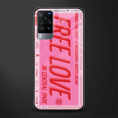 free love glass case for vivo x60 image
