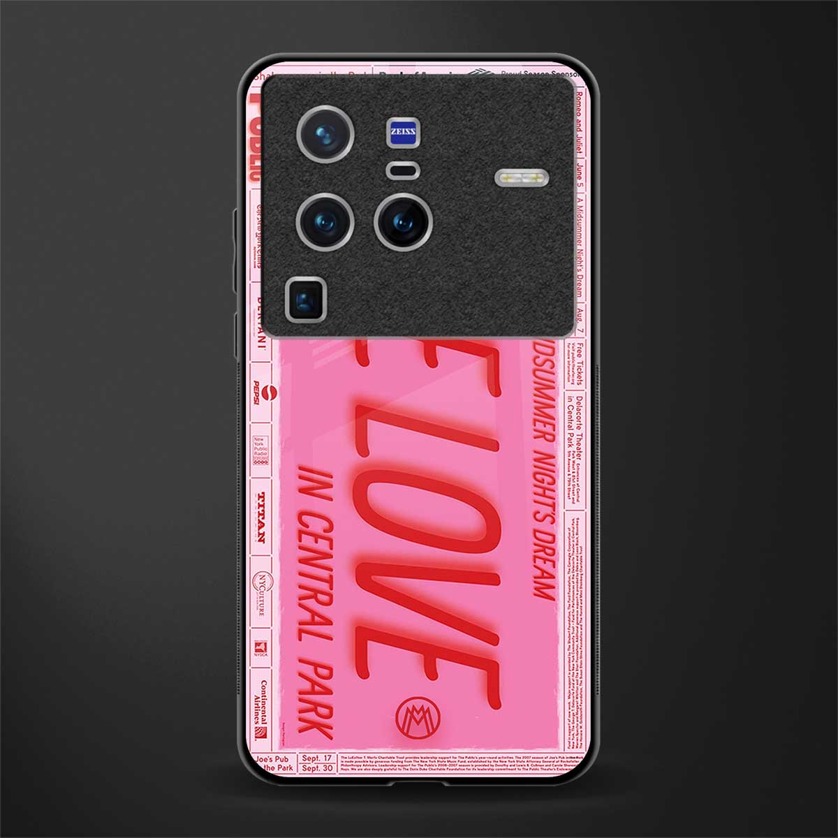 free love glass case for vivo x80 pro 5g image