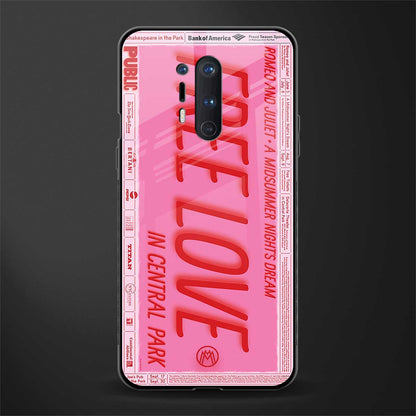 free love glass case for oneplus 8 pro image