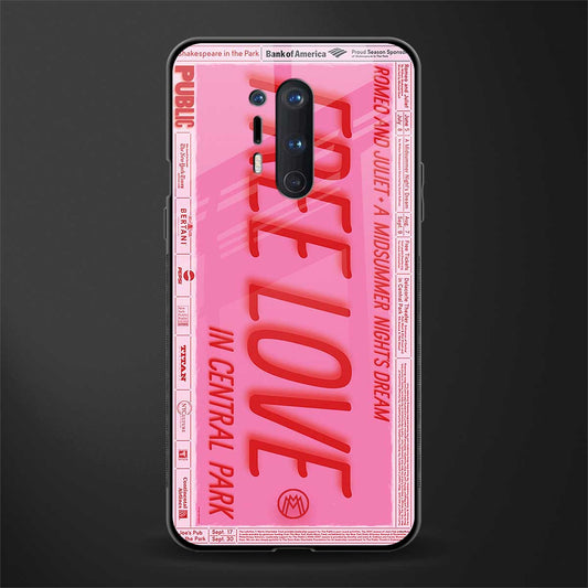 free love glass case for oneplus 8 pro image