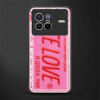 free love glass case for vivo x80 image