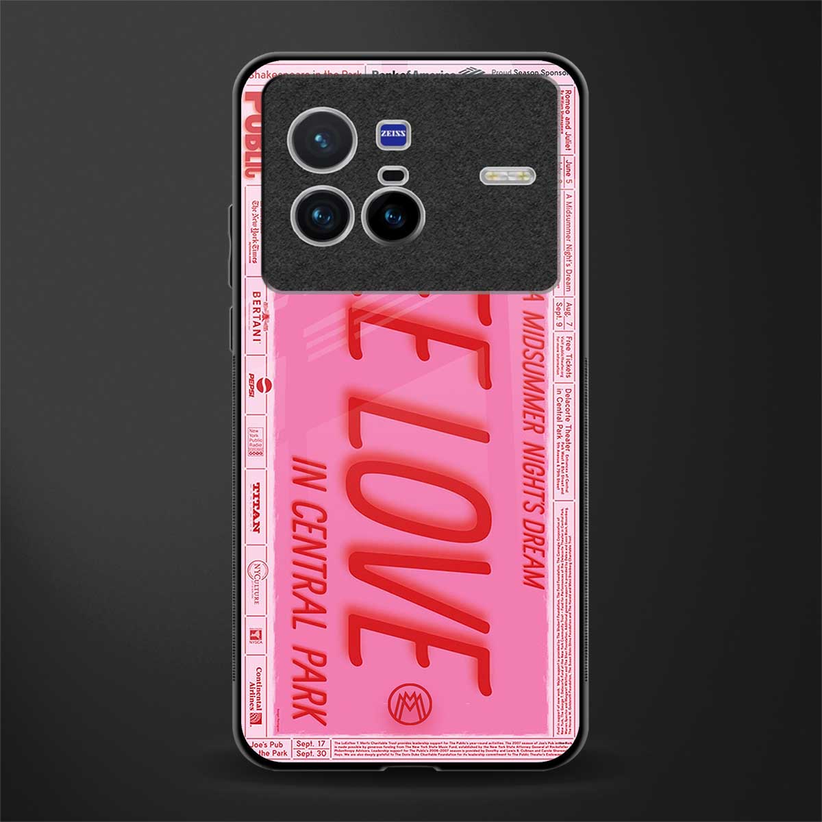free love glass case for vivo x80 image