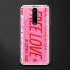 free love glass case for oneplus 8 image