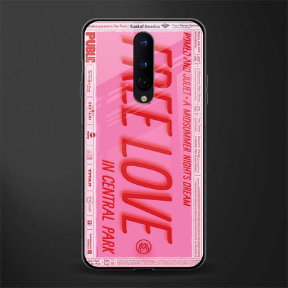 free love glass case for oneplus 8 image