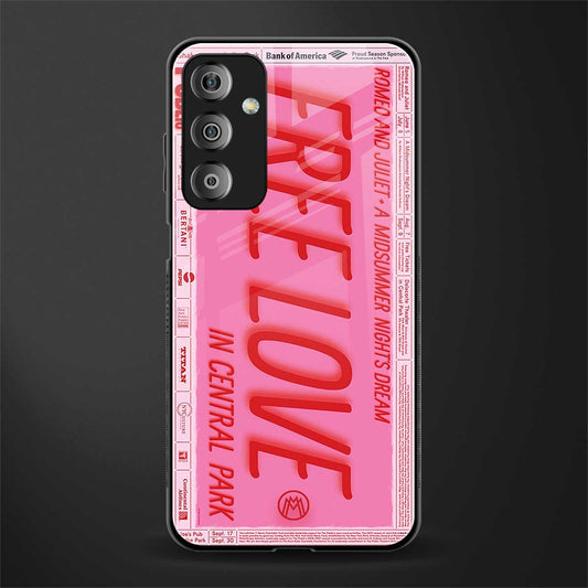 free love back phone cover | glass case for samsung galaxy f23 5g