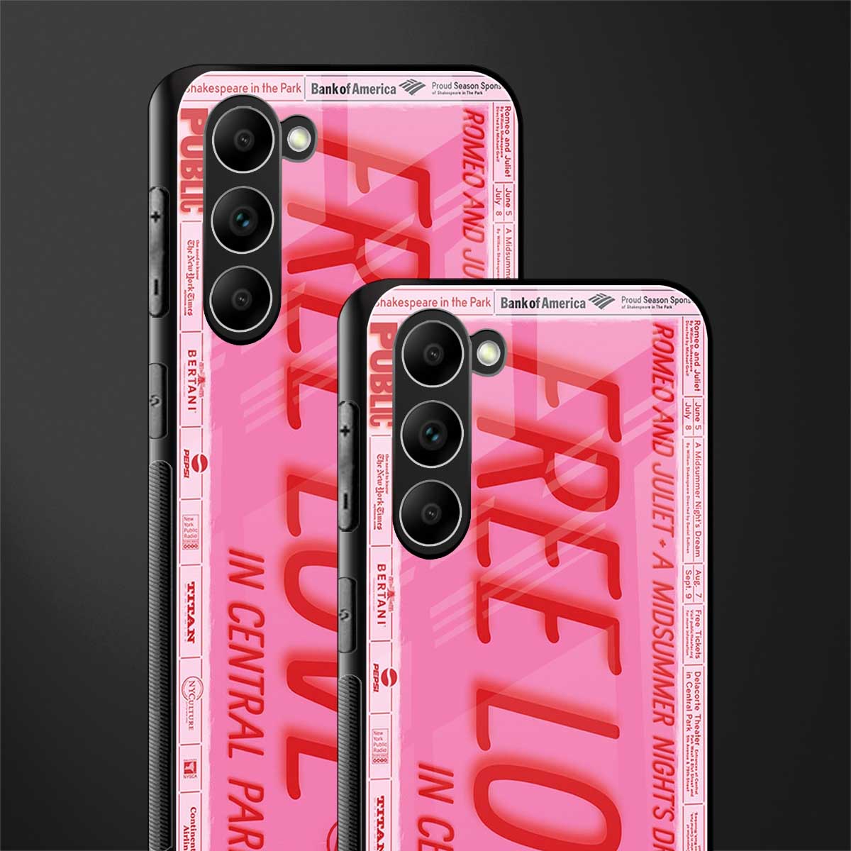 free love glass case for phone case | glass case for samsung galaxy s23