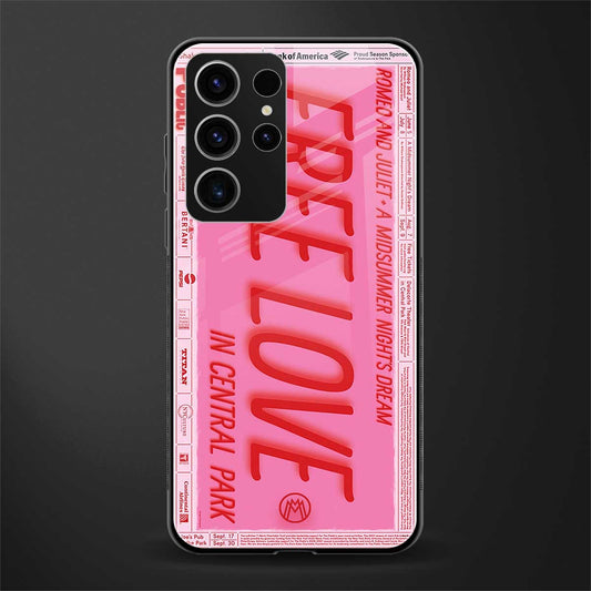 free love glass case for phone case | glass case for samsung galaxy s23 ultra