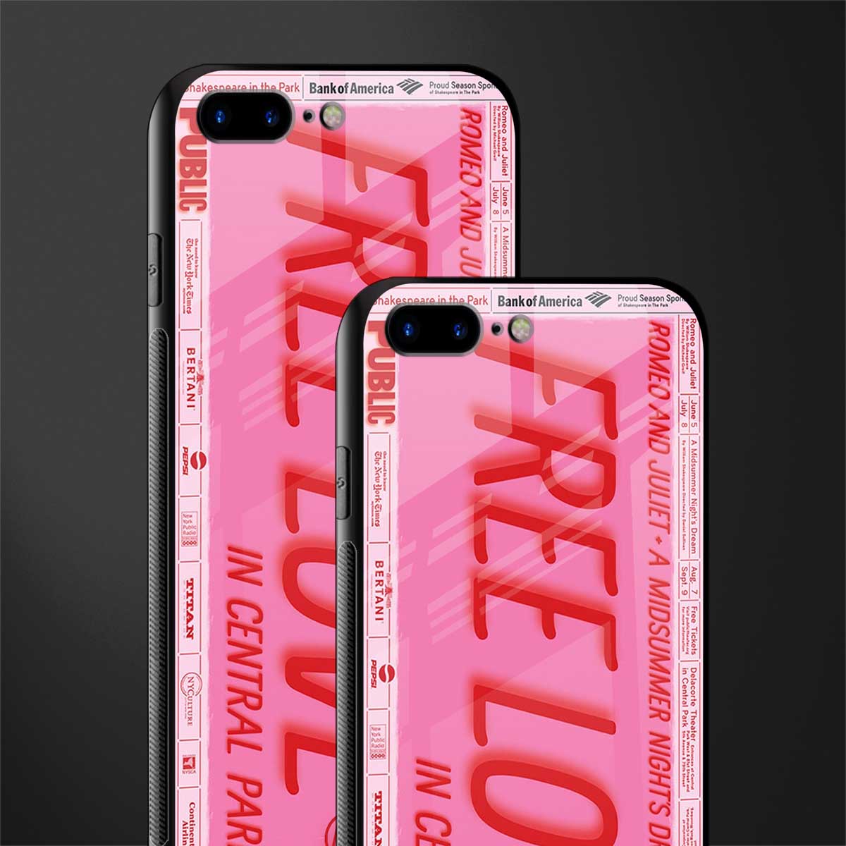free love glass case for iphone 7 plus image-2