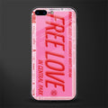 free love glass case for iphone 7 plus image