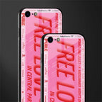 free love glass case for iphone 8 image-2