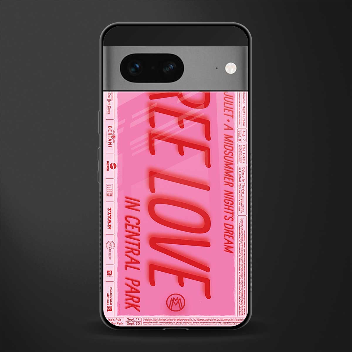 free love back phone cover | glass case for google pixel 7