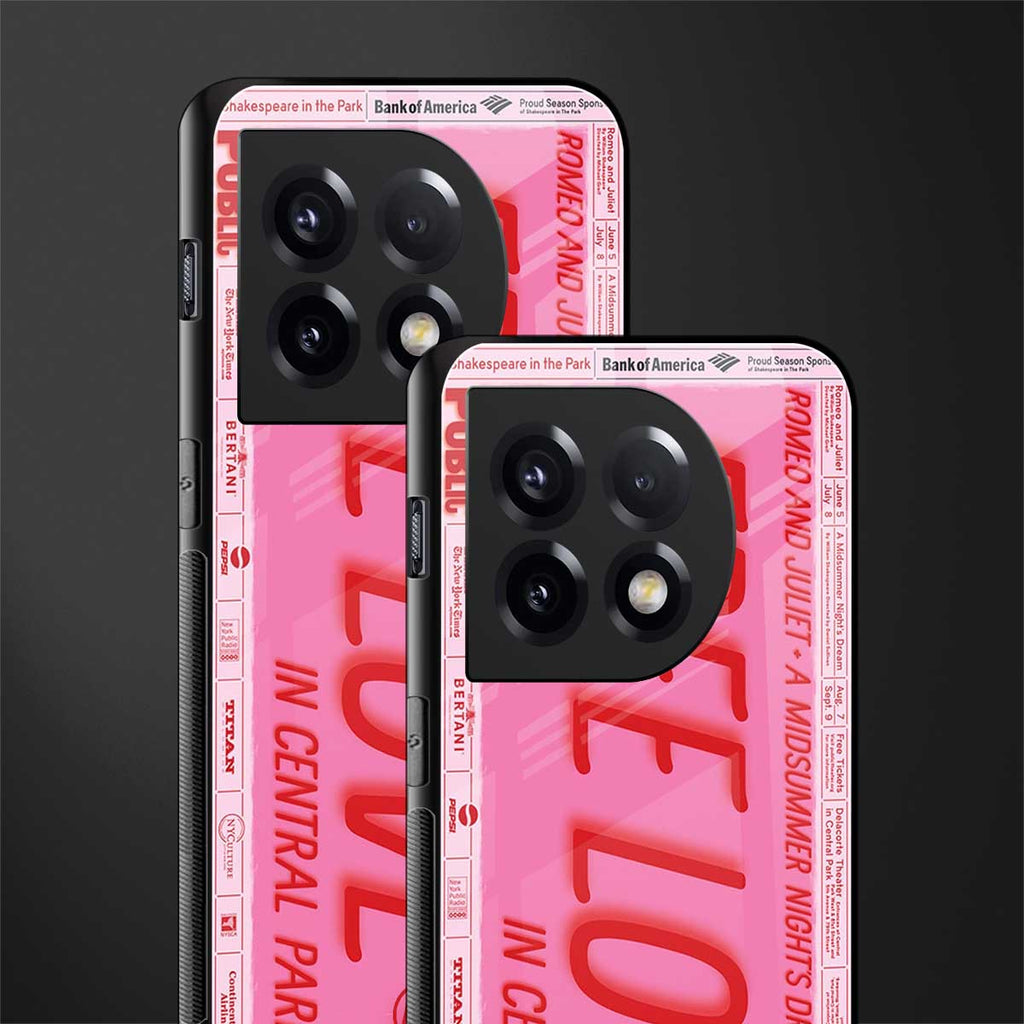 free love back phone cover | glass case for oneplus 11