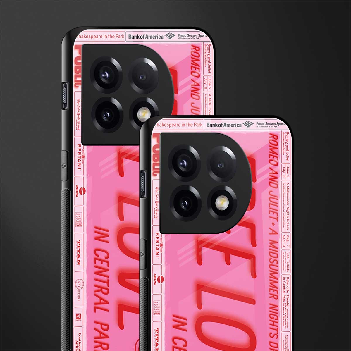 free love back phone cover | glass case for oneplus 11