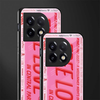 free love back phone cover | glass case for oneplus 11
